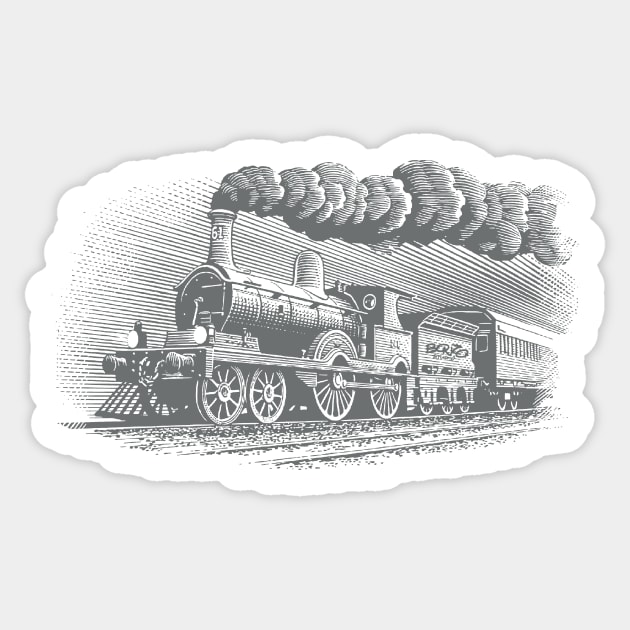 Locomotive-1 Sticker by BonzoTee